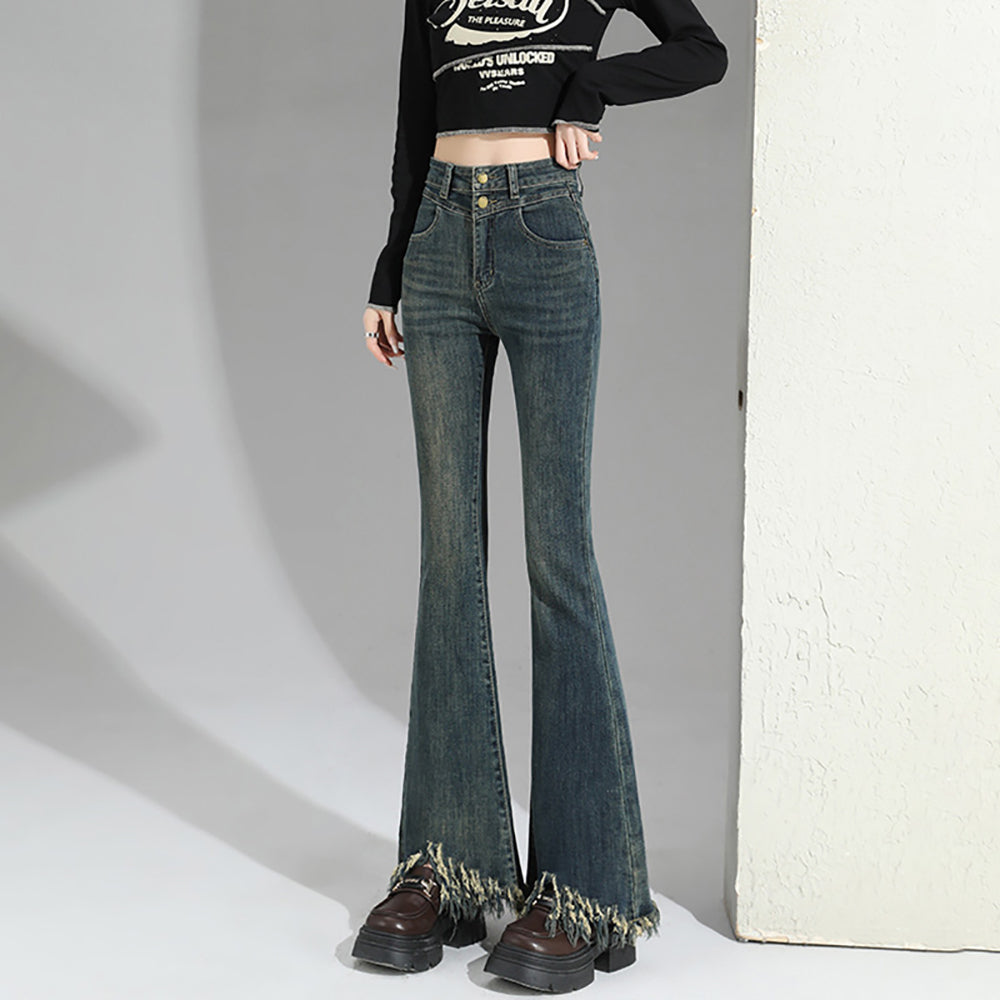 Women Mid-Rise Bootcut Light Fade Jeans
