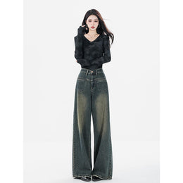 Women Relaxed Fit Heavy Fade Jeans