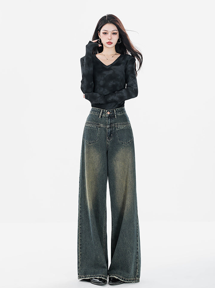 Women Relaxed Fit Heavy Fade Jeans