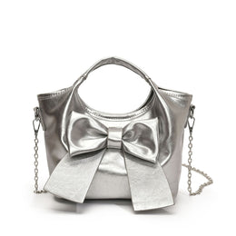 Bow Detail PU Bucket Sling Bag
