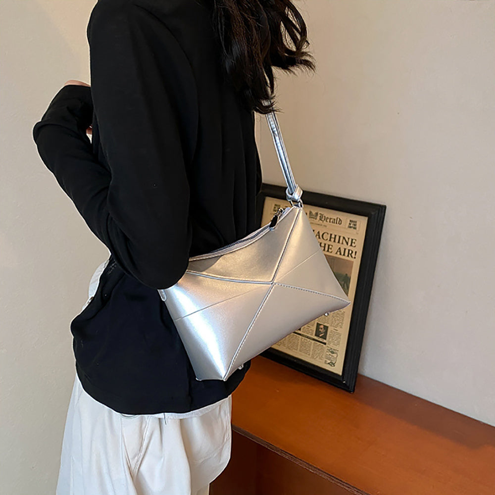 Women Solid Structured Sling Bag
