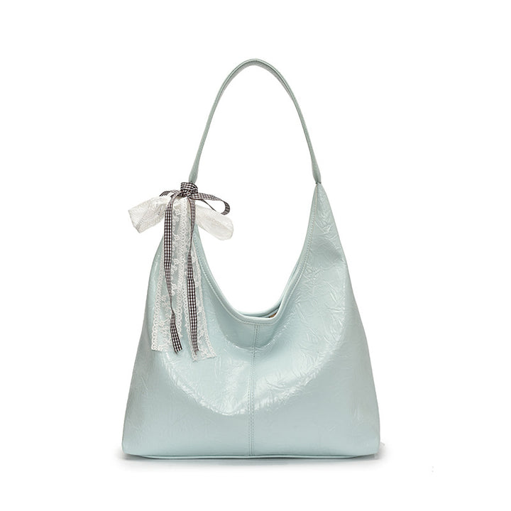 Green Solid One Handle Sling Bag