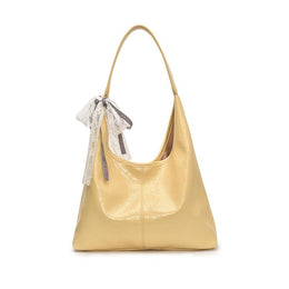 Yellow Solid One Handle Sling Bag