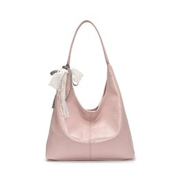 Pink Solid One Handle Sling Bag