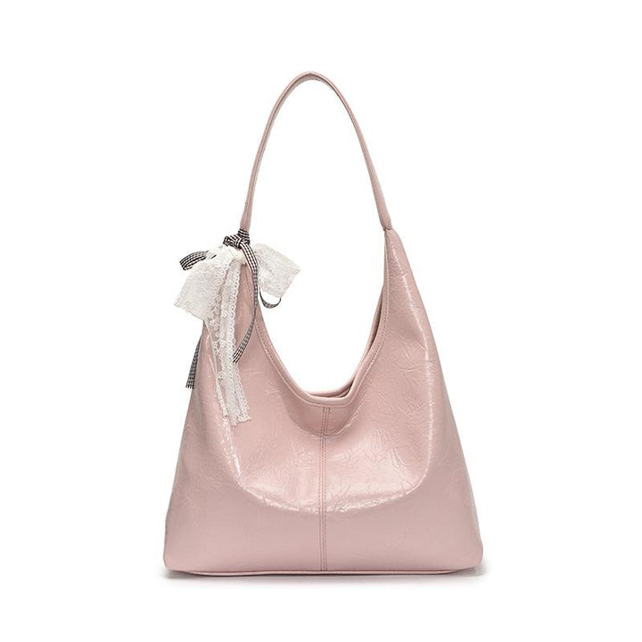 Pink Solid One Handle Sling Bag