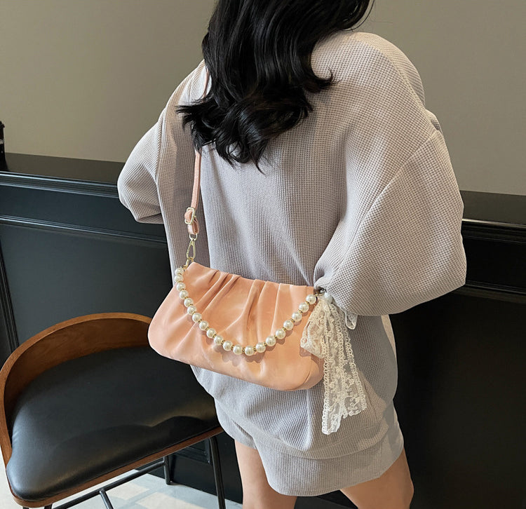 Pink Solid Two Handles Tote Bag