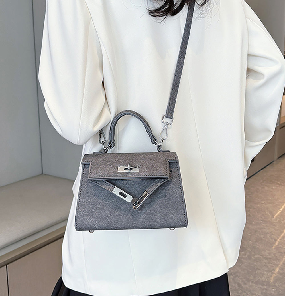 Women Textured Structured Satchel Bag