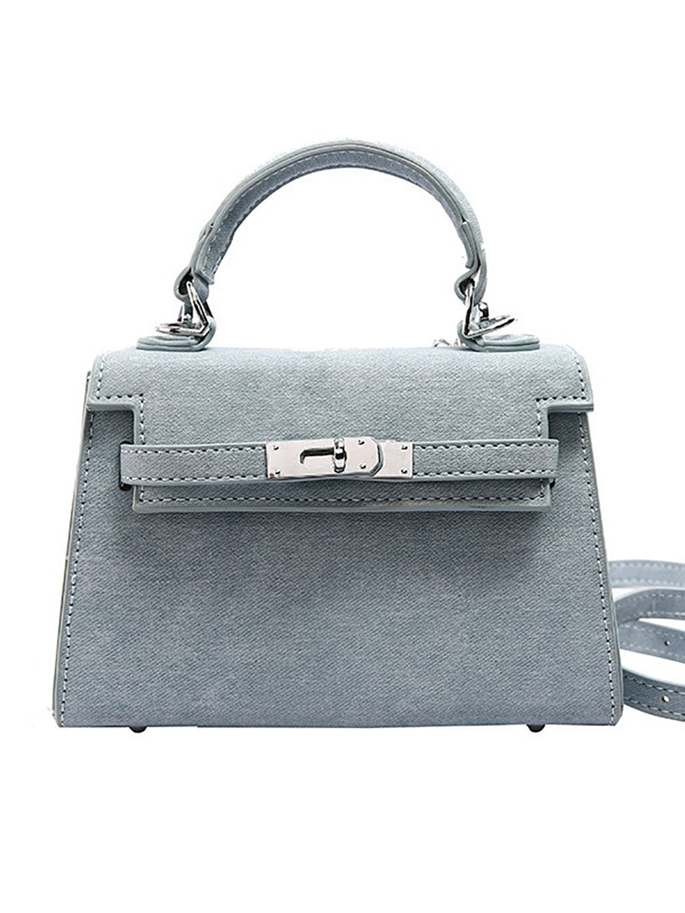 Women Solid Structured Satchel Bag