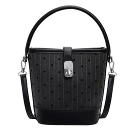 Women Striped Swagger Satchel Bag