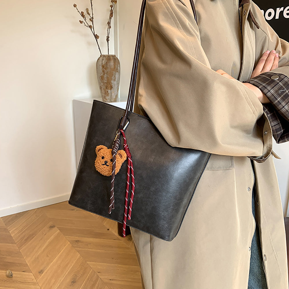 PU Bucket Tote Bag