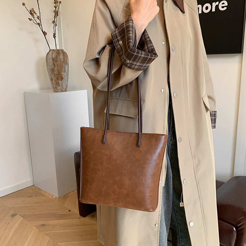 PU Bucket Tote Bag