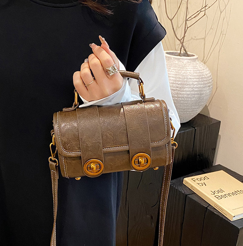 Coffee Solid One Handle Sling Bag