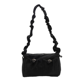 Women Solid Structured Sling Bag