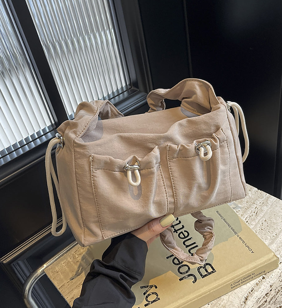 Women Solid Structured Sling Bag