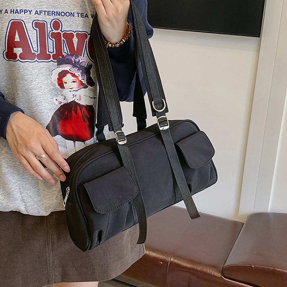 Women Solid Bowling Handheld Bag