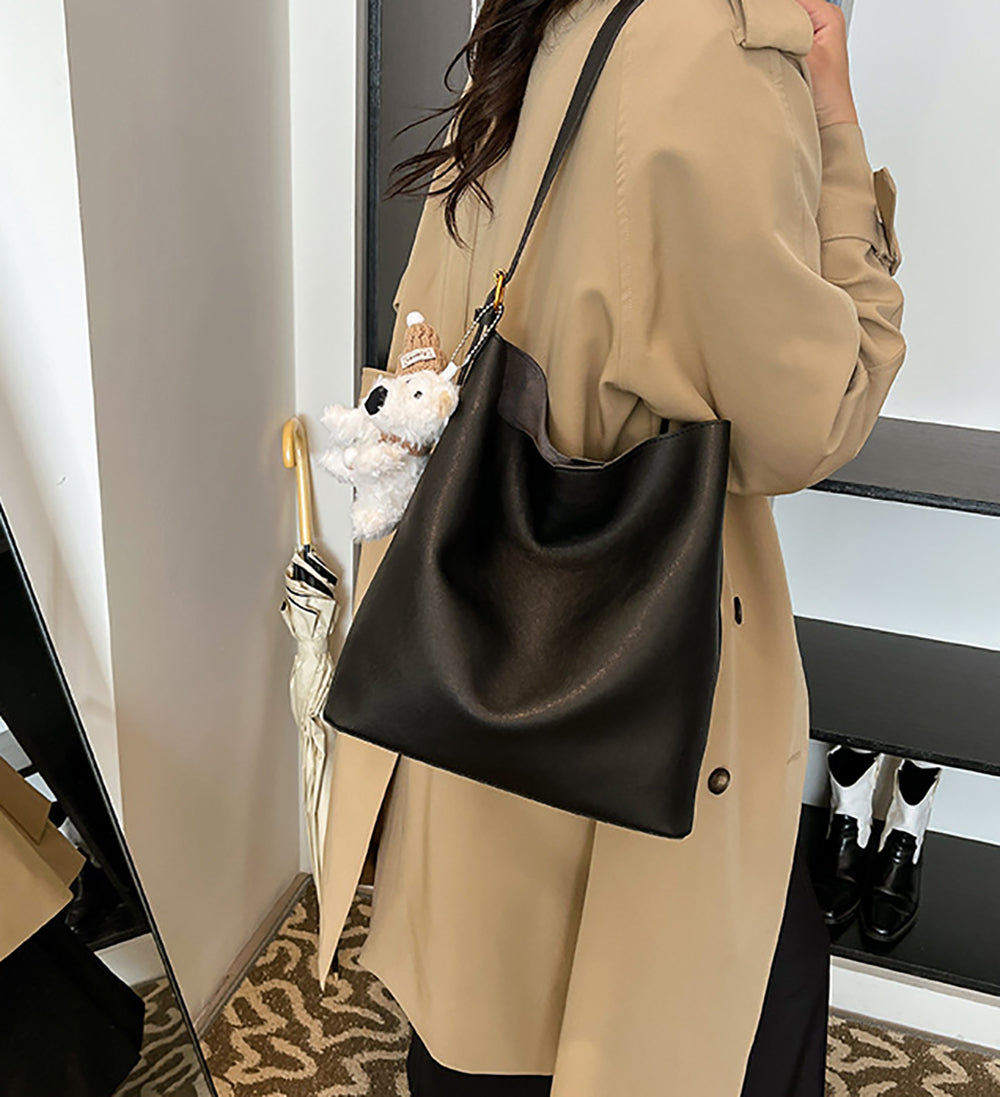 PU Bucket Shoulder Bag