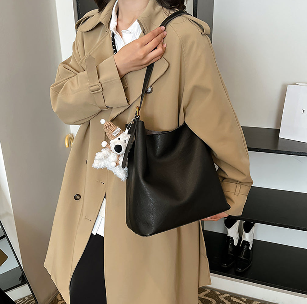 PU Bucket Shoulder Bag