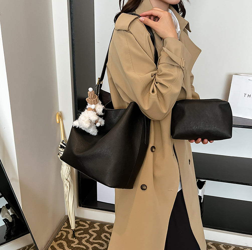 PU Bucket Shoulder Bag