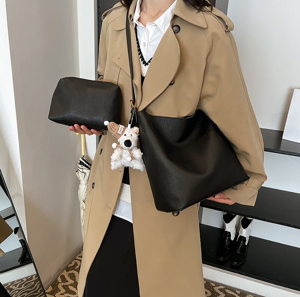 PU Bucket Shoulder Bag