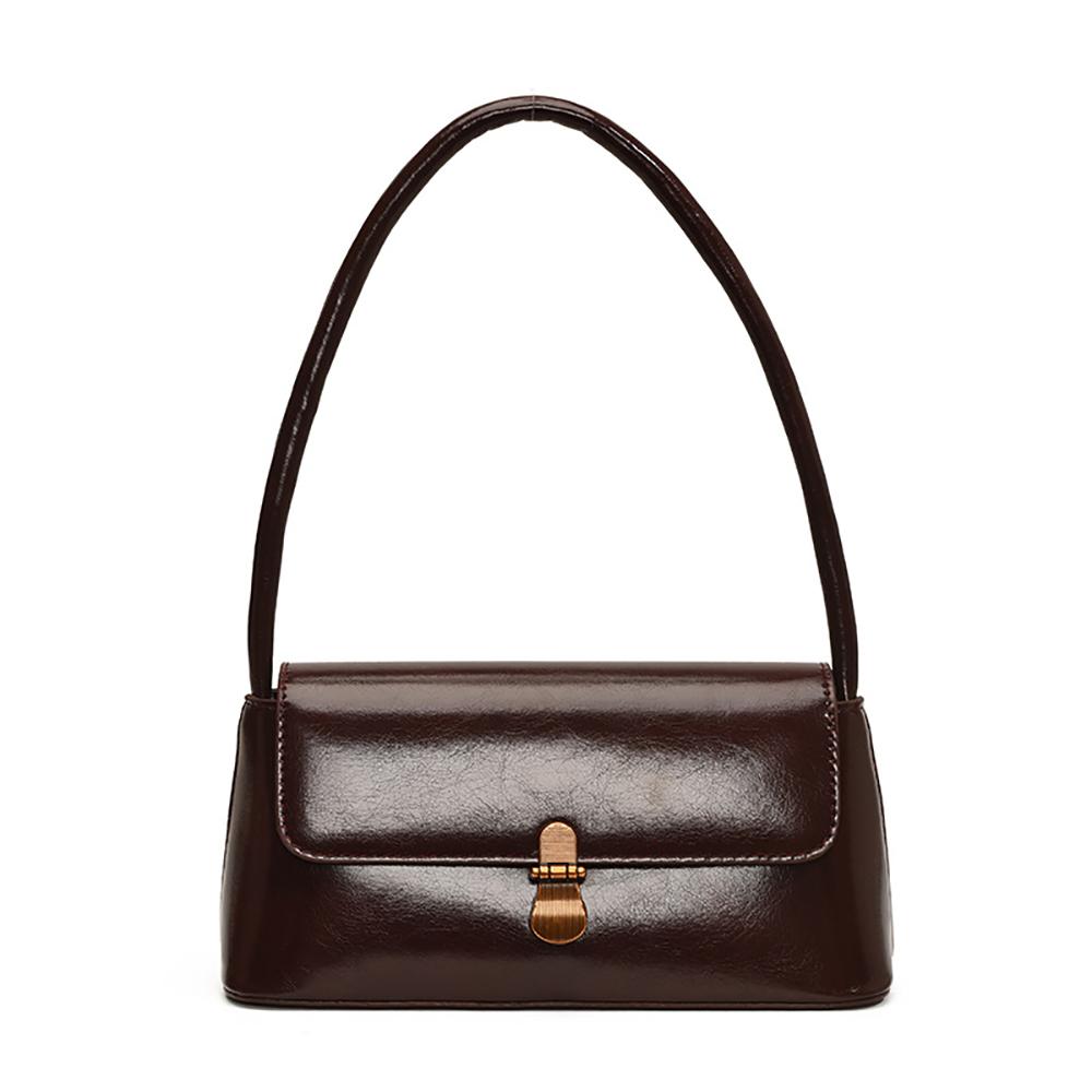 Red Solid One Handle Shoulder Bag