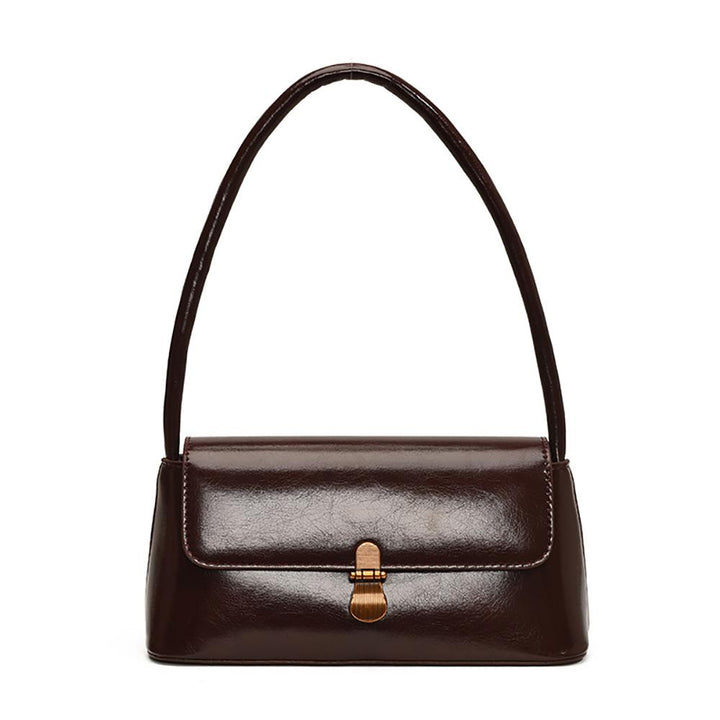 Red Solid One Handle Shoulder Bag