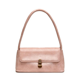 Pink Solid One Handle Shoulder Bag