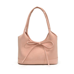 Pink Solid One Handle Shoulder Bag