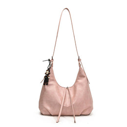 Pink Solid One Handle Sling Bag