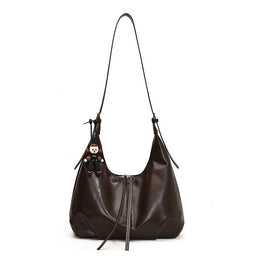 Coffee Solid One Handle Sling Bag