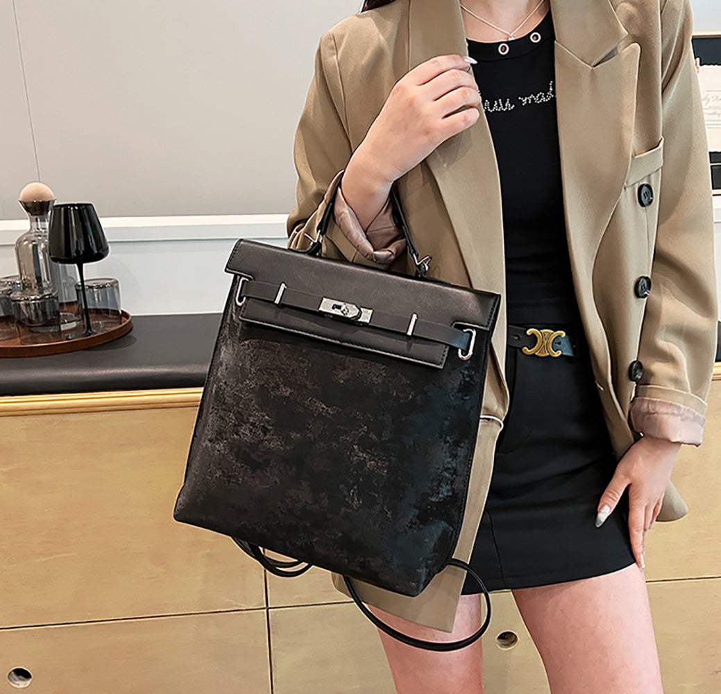 Women Textured Structured Handheld Bag