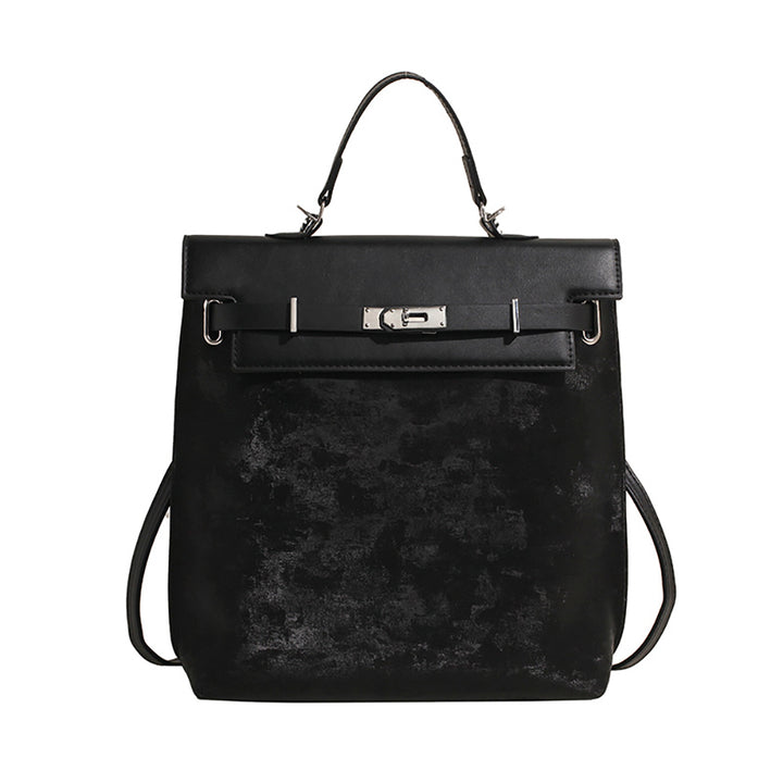 Women Solid Structured Handheld Bag