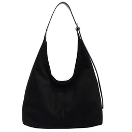 Suede Shopper Hobo Bag