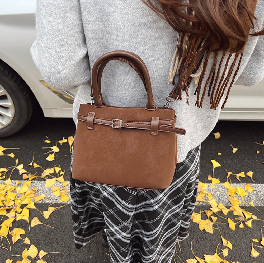PU Structured Shoulder Bag