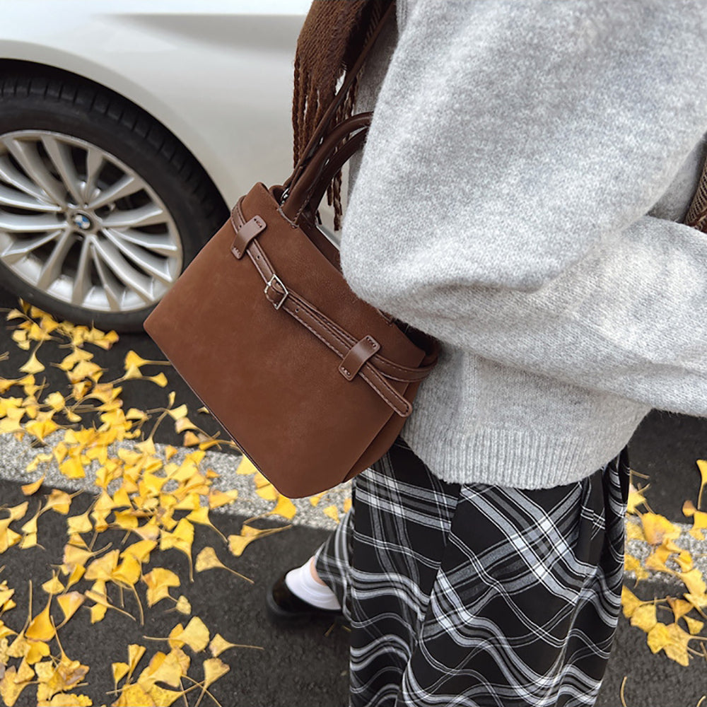 PU Structured Shoulder Bag