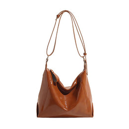 Brown Solid One Handle Sling Bag