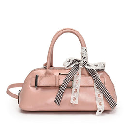 Pink Solid Two Handles Tote Bag