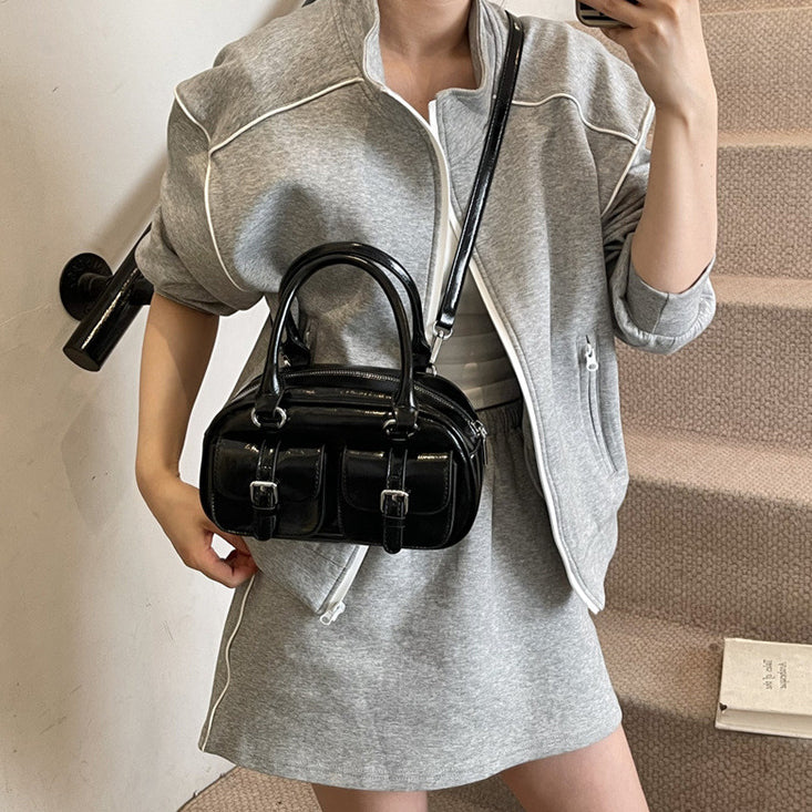 Coffee Solid Two Handles Tote Bag