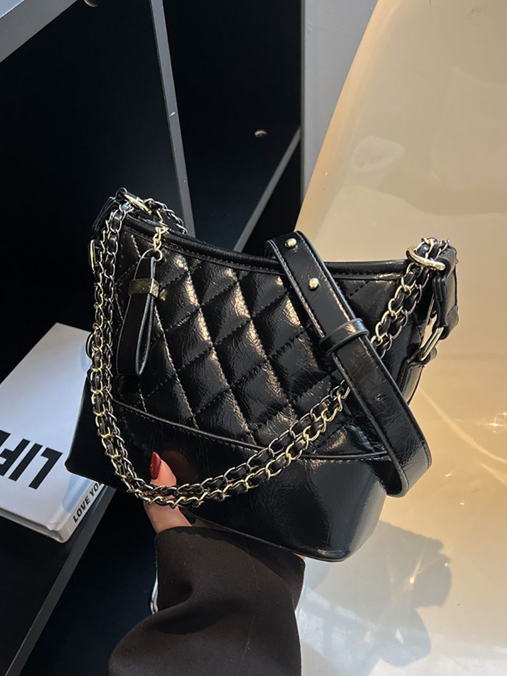 Women Textured Structured Sling Bag