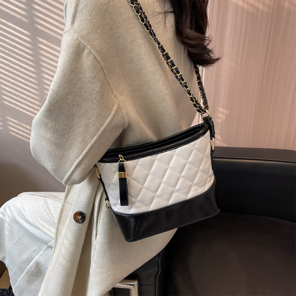 Women Colourblocked Structured Sling Bag