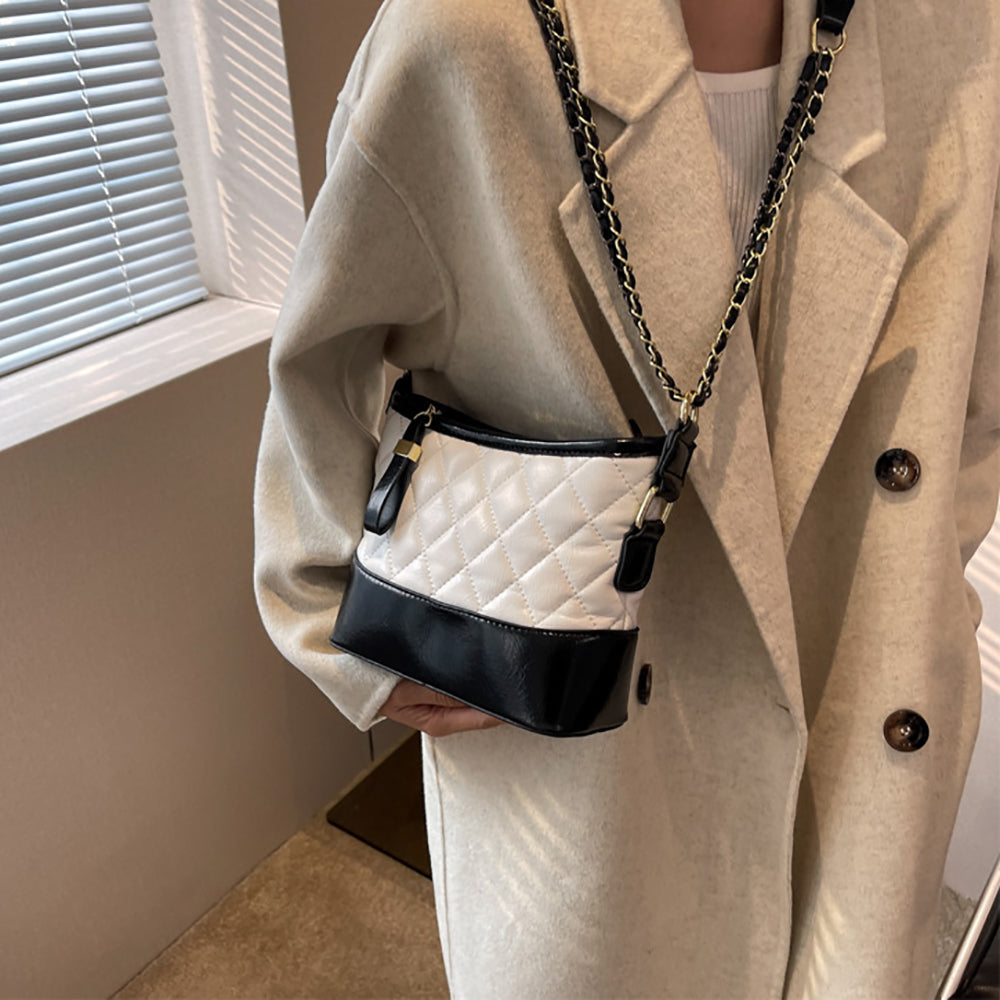 Women Colourblocked Structured Sling Bag