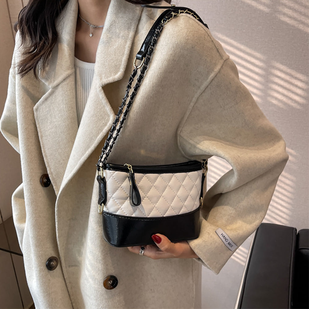 Women Colourblocked Structured Sling Bag