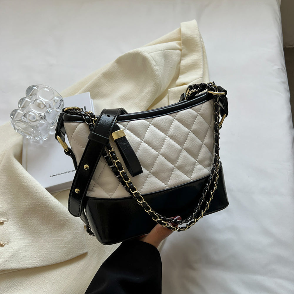 Women Colourblocked Structured Sling Bag