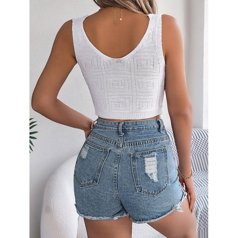 Crochet Crop Regular Top