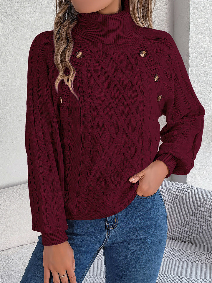 Women Cable Knit Pullover