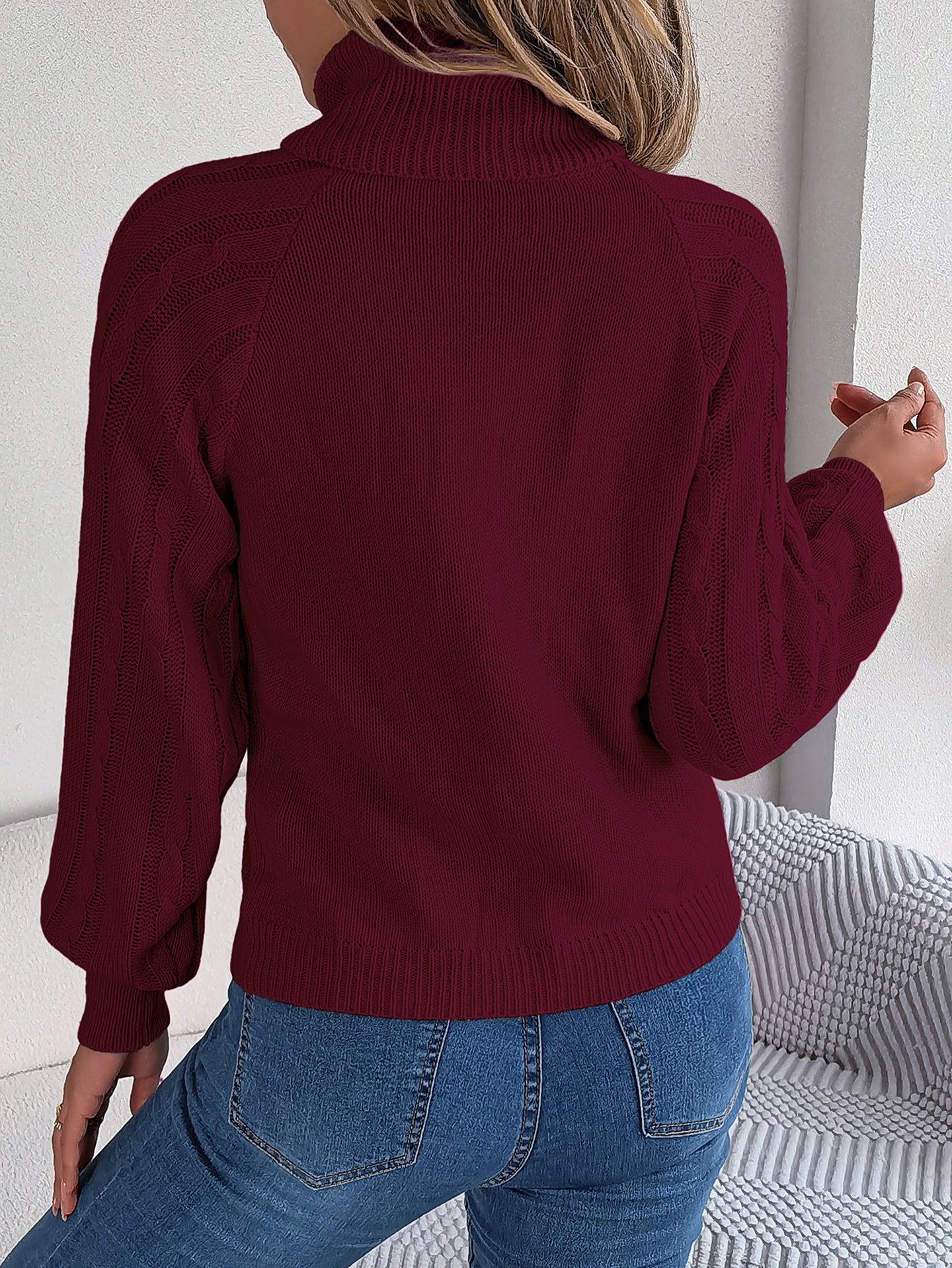 Women Cable Knit Pullover