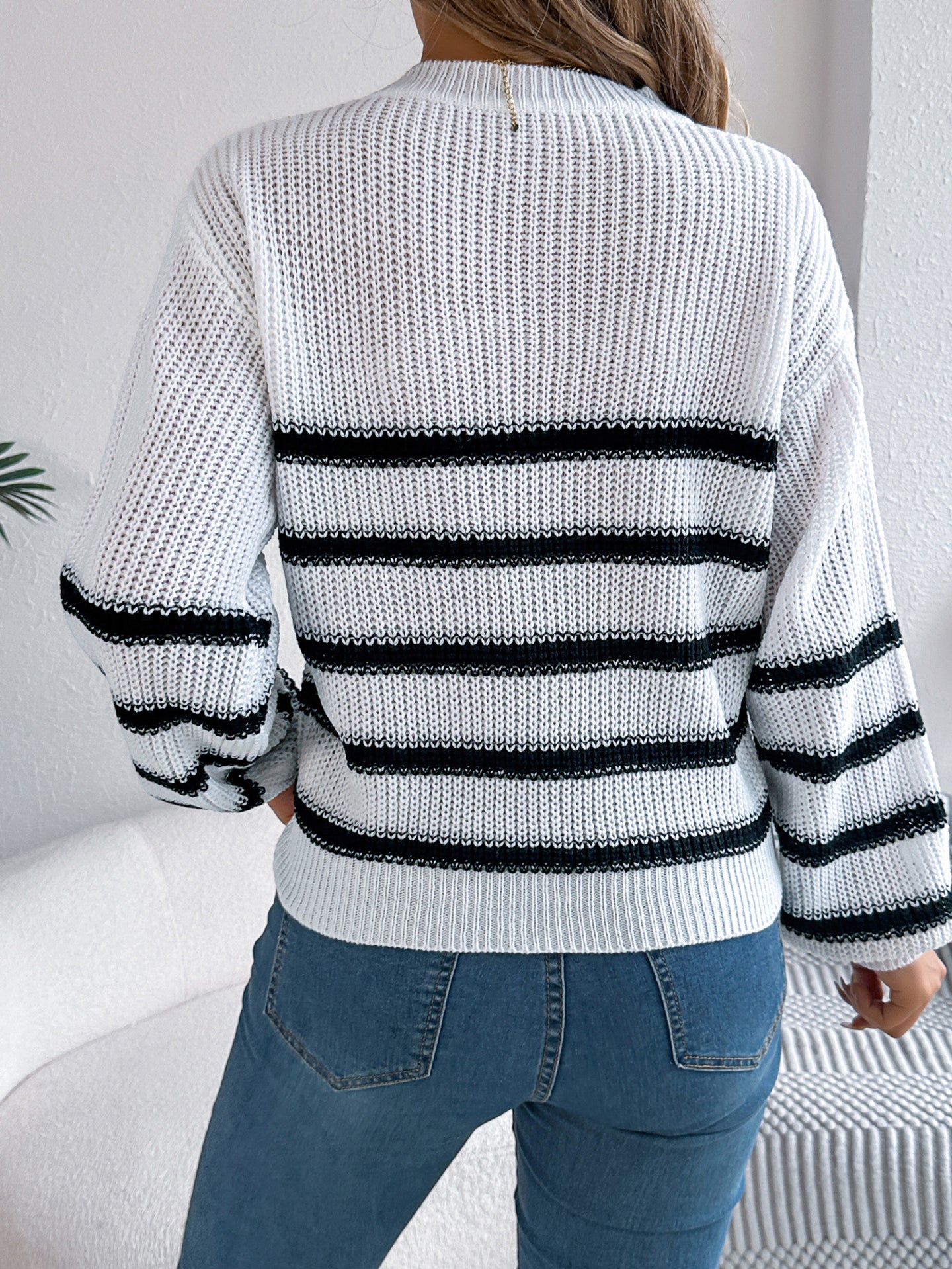 Women Striped Pullover