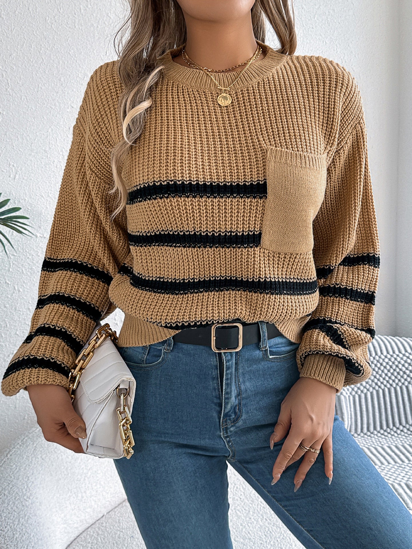 Women Striped Pullover Sweaters