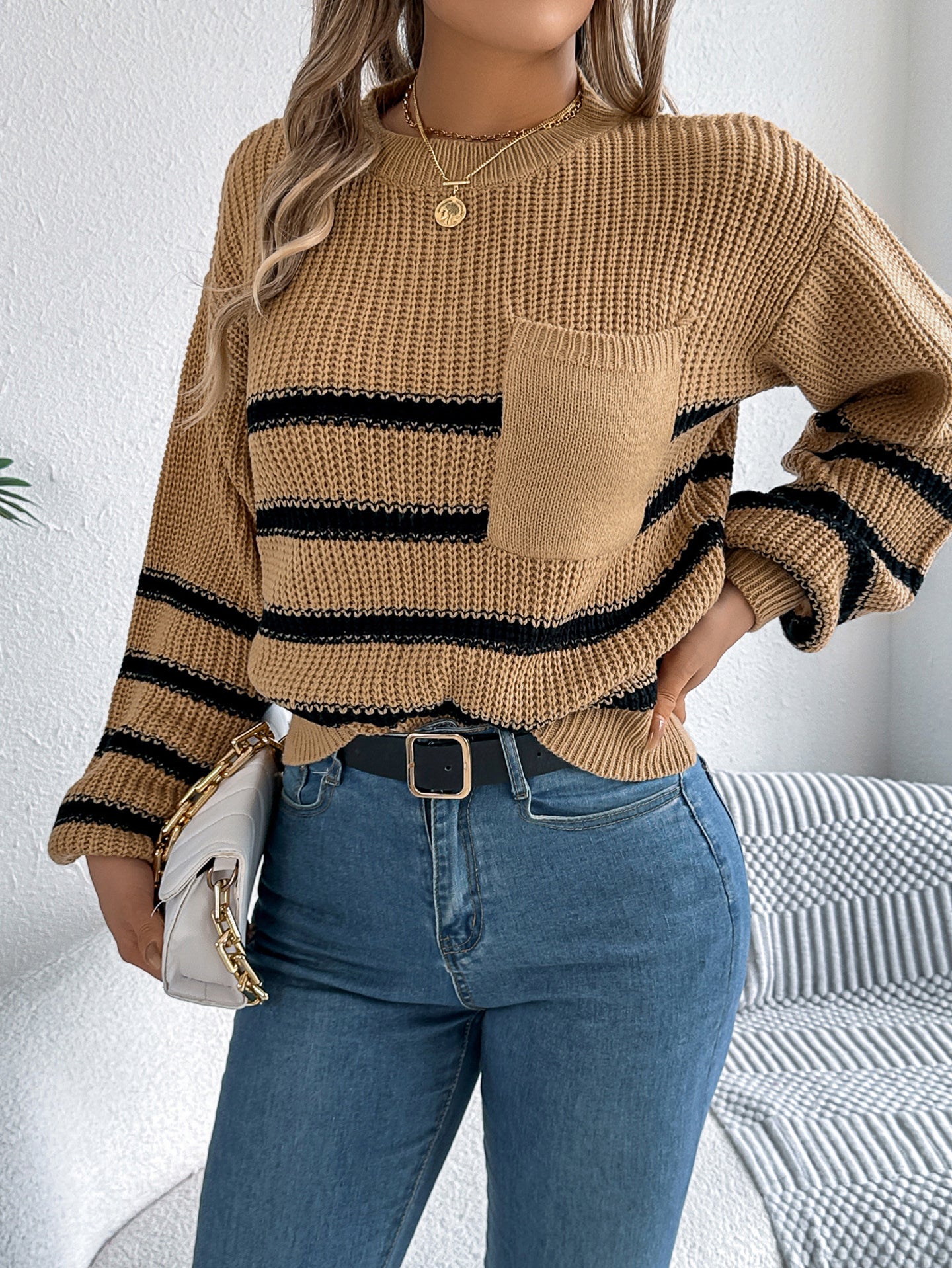 Women Striped Pullover Sweaters