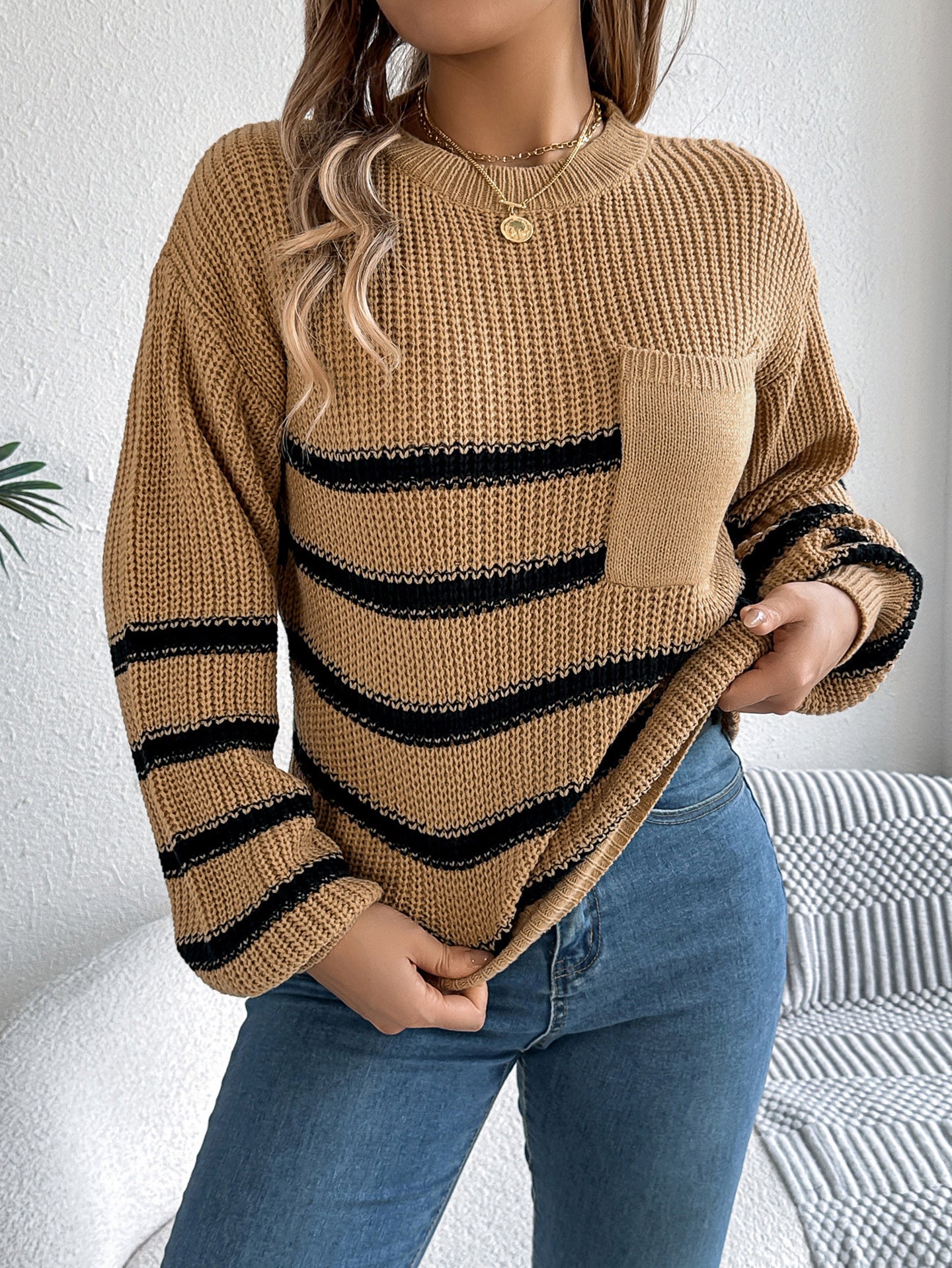 Women Striped Pullover Sweaters