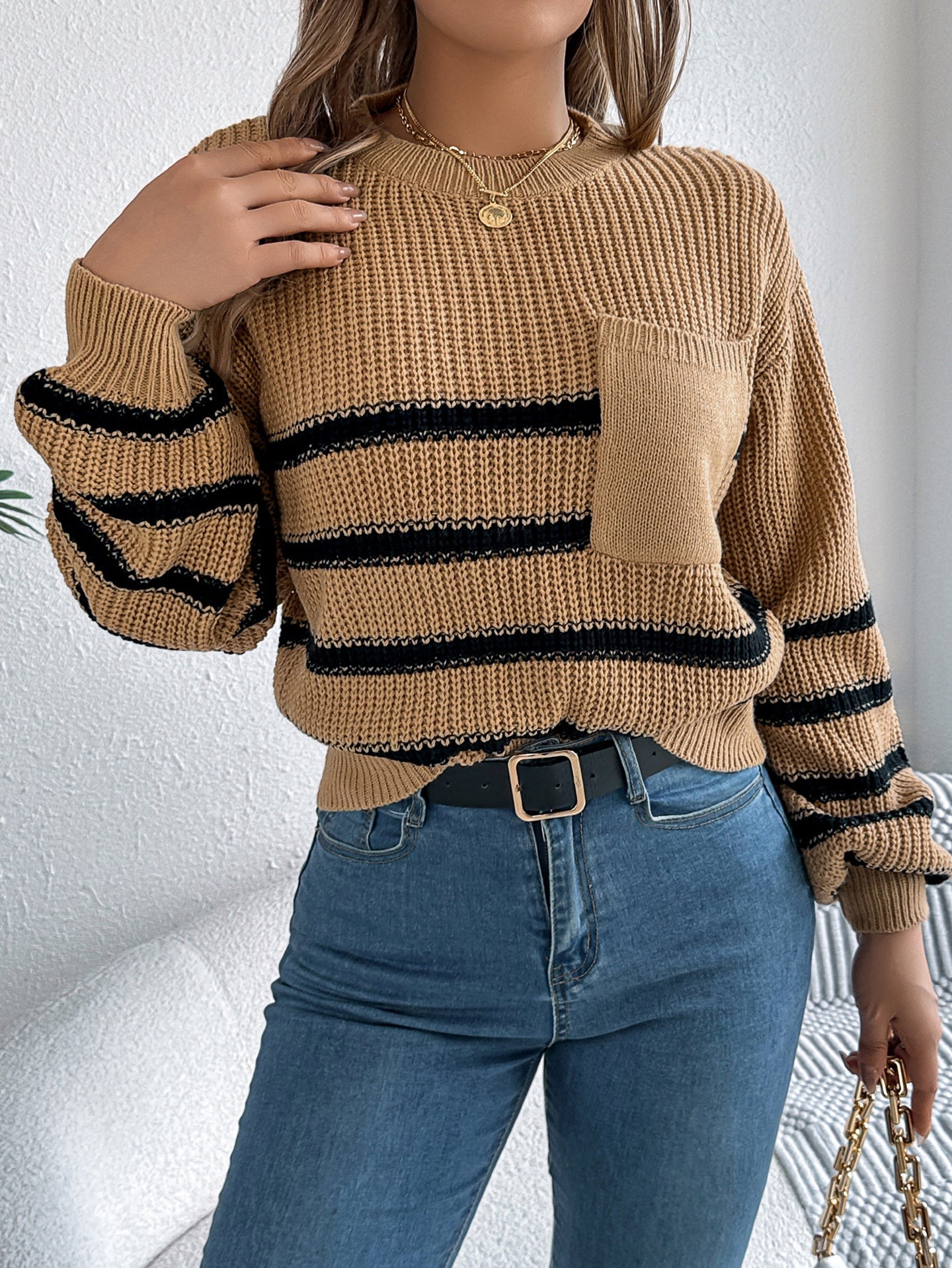 Women Striped Pullover Sweaters